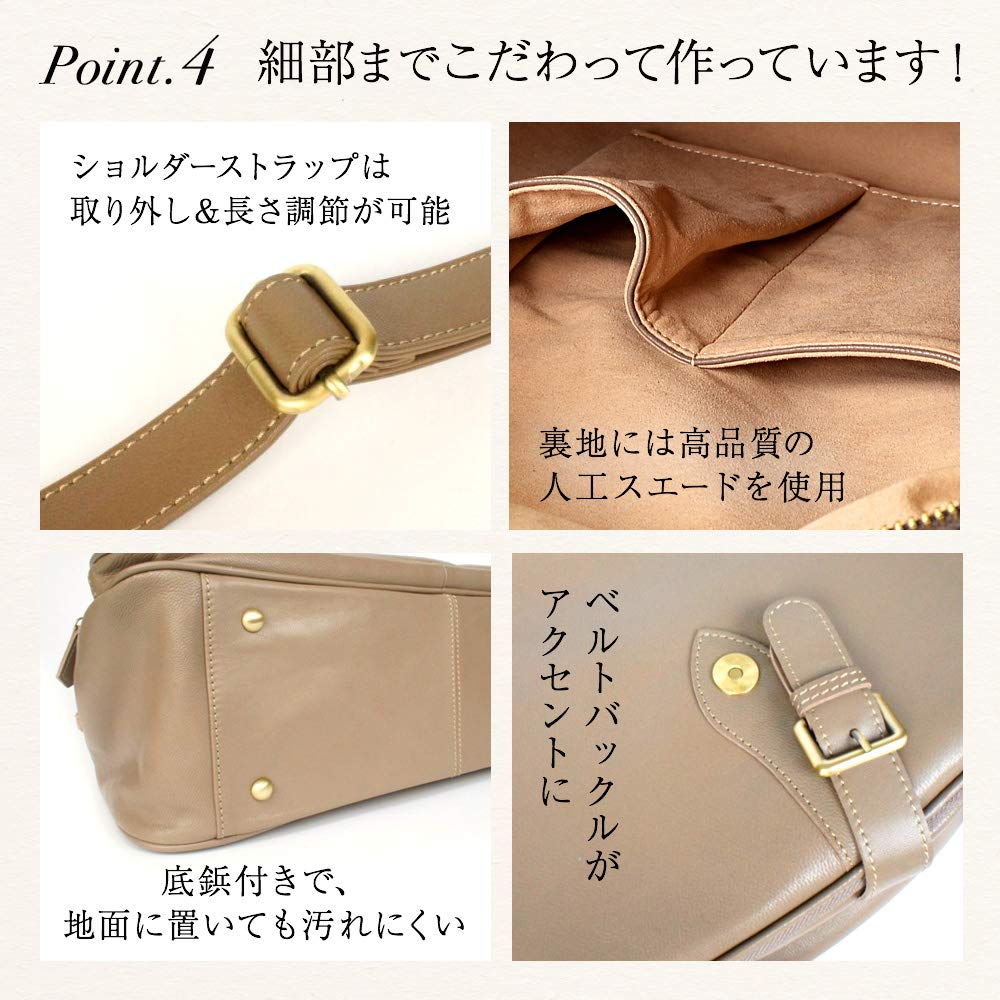 Сумка через плечо из натуральной кожи Goat Large 2WAY Lolo Black [Notre Favorie], женская, кожаная, вместимость,