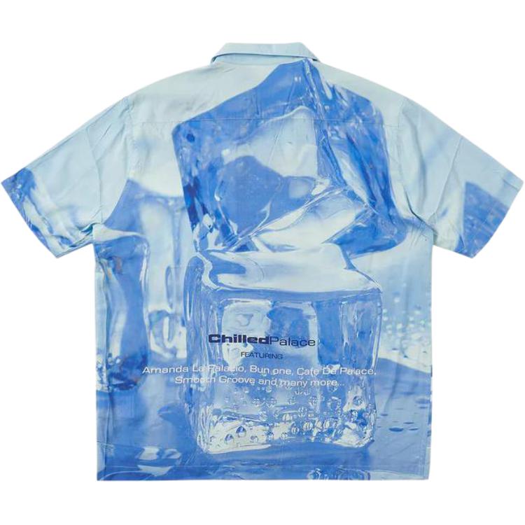 Palace Рубашка Ultimate Chill, синие топы унисекс с кристаллами P24SHT025