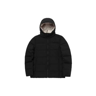 Короткая облегающая куртка-пуховик с капюшоном Li Ning Training Series, женская верхняя одежда, стандартный черный цвет AYMQ584-2