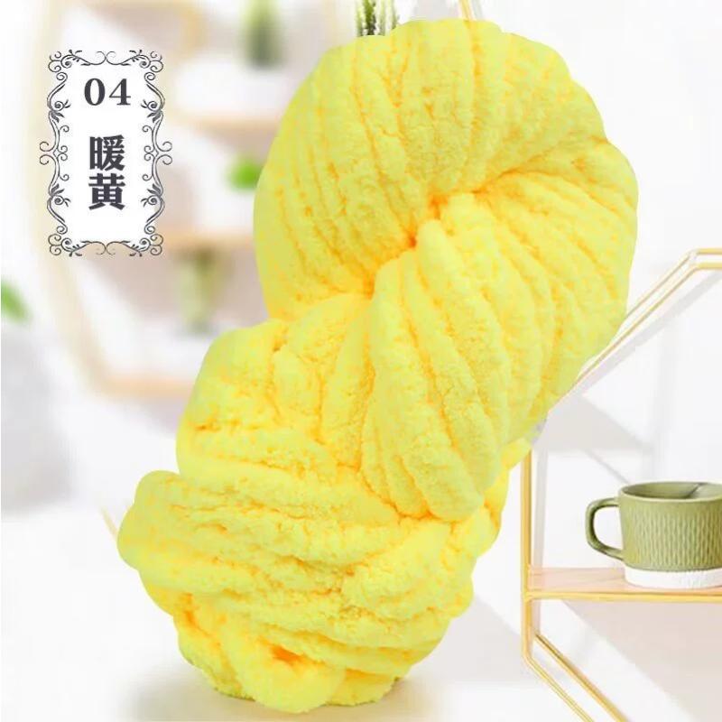 Толстая пряжа из микрофибры (chenille) для пледов, супермягкая и пушистая, гигантская полиэстеровая пряжа в стиле chenille для проектов домашнего декора