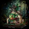 Creepy Carnivorous Plant House Building Blocks , Giant Venus Flytrap House Bricks Model, Creative Desktop Collectible Decor