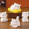 Party Supplies Cute Mini Cat Figurines DIY Resin Crafts Cat Statue Cartoon Kitten Figurines Miniature Car Accessories
