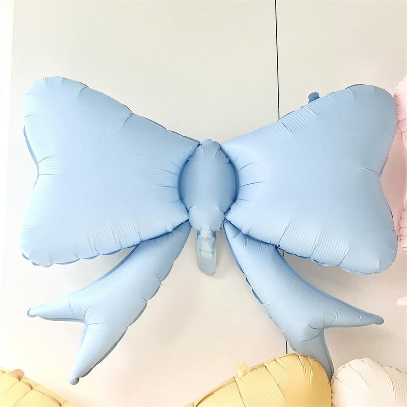 Цветной бант из алюминиевой фольги воздушный шар для празднования дня рождения вечеринки украшение фона дома фото реквизит