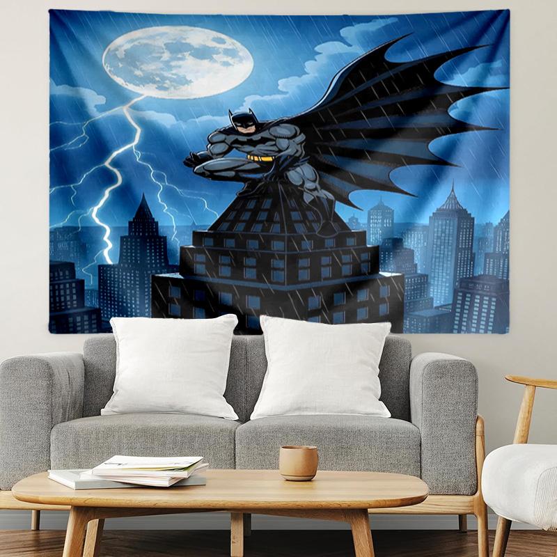 Batman Print Tapestry, Lightweight Wall Hanging, for Bedroom, Dorm, Living Room, Home Art Decor - Birthday Christmas Gift for Friends