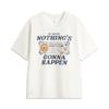 Li Ning Серия Anti-Five Удобная Простая Универсальная Свободная Футболка с коротким рукавом с принтом букв на плече Мужские топы Молочно-белый AHSV213-1