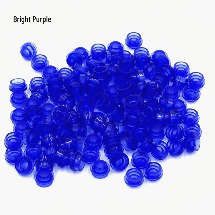 Transparent Round Hole Building Blocks Compatible with 4073 Seawater Parts - 0.1kg Bag