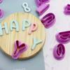 Plastic Cake Mould Diy Alphabet Letter Impress Biscuit Cookie Cutter Press Stamp Embosser Fondant Mold 1 Set Cake Stand