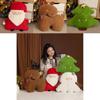 Christmas Plush Cushion With Santa Claus Snowman Reindeer For Festive Sofa Decor