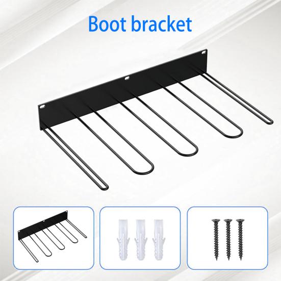 Wall Mounted Boot Rack Wader Storage Hanger for Tall Boots Cowboy Boots Work Boots Sturdy Hanging Boot Holder for Entryway Garage Multifunctional
