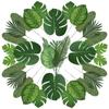 1PC Artificial Plant Tropical Palm Leaves Summer Monstera Simulation Leaf for Hawaiian Theme Party Decor Home Garden Fake Plant