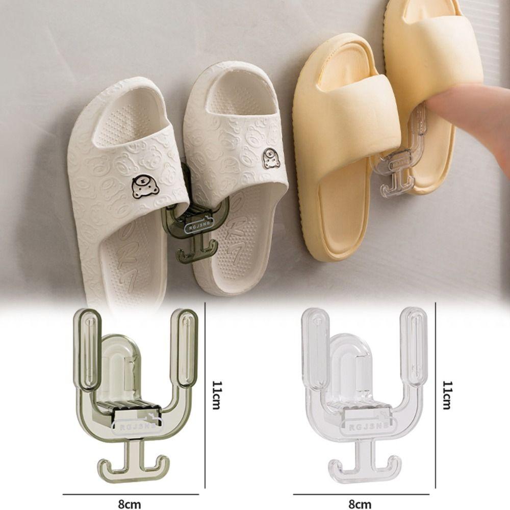 2 шт. самоклеящиеся крючки для тапочек крючки для хранения без проколов новые вешалки для обуви держатель для ванной комнаты
