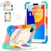 Для Xiaomi Redmi Pad SE 8.7.360° вращающаяся рукоятка прочная защитная подставка TPU+PC 3в1 противоударный противоударный чехол для планшета ПК