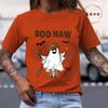 Boo Haw Womens TShirts Funny Boo Cowboy Tee Western Halloween Shirt Spooky Fall Shirt Country Girl TShirts Clothes Gift