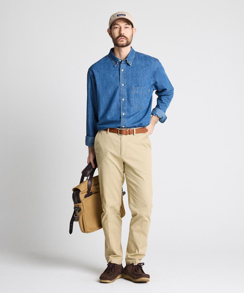 STCO Diems Washed Cotton Comfort Chino Pants Beige (Tapered Fit)_Dpawz01Csd