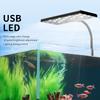 LED Aquarium Light, Clip On Fish Tank Light With Adjustable Brightness, 360° Rotation Full Spectrum USB Clamp Light, Dimmable Aquarium Plant Lamp