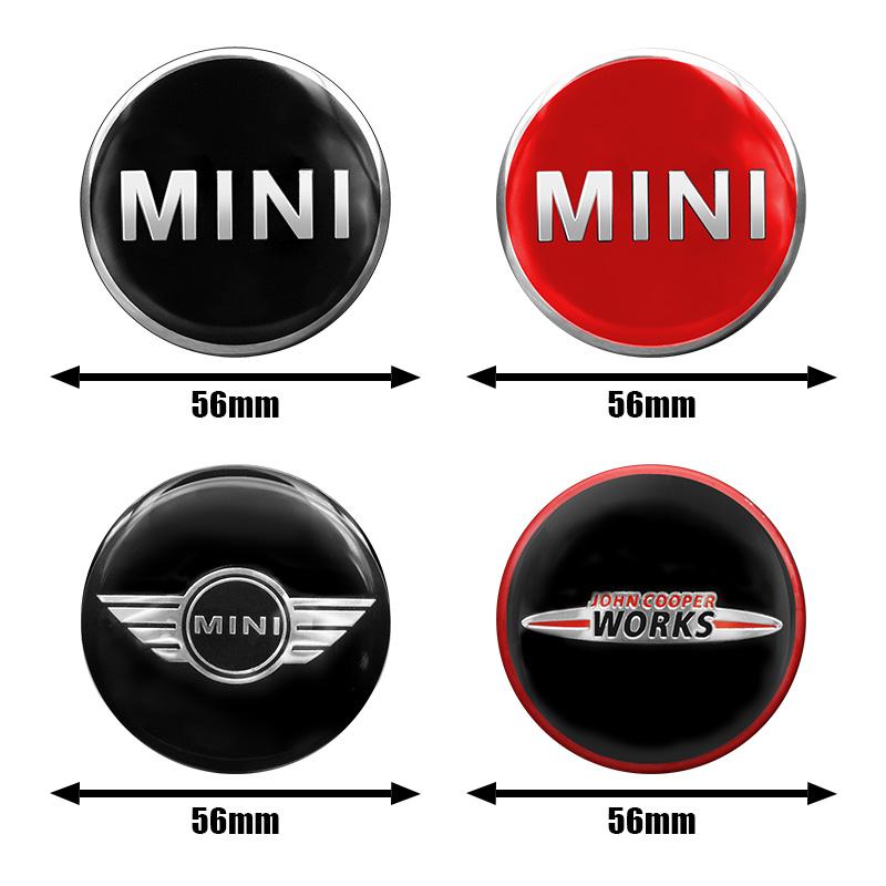 4Pcs 56mm Car Wheel Center Hub Caps Mini Logo Badge Rim Cover Emblem For Mini Cooper R55 R56 R57 R58 R59 F54 F55 F56 F60 JCW vhdsg88