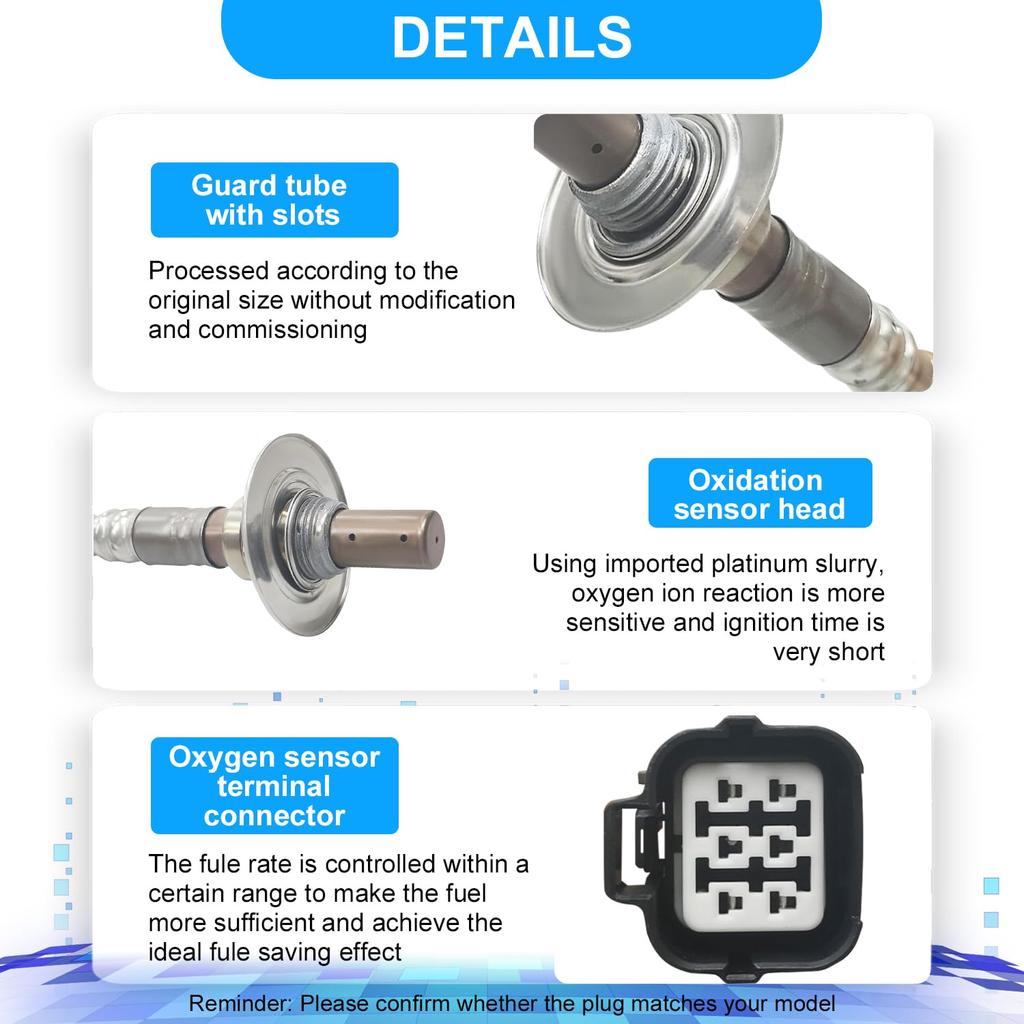 Верхний датчик кислорода соотношения воздух-топливо, совместимый с 2005-2007 Subaru Impreza Forester 2.0L Замена 22641-AA480,192400-2120,1924002120, DOX0361,