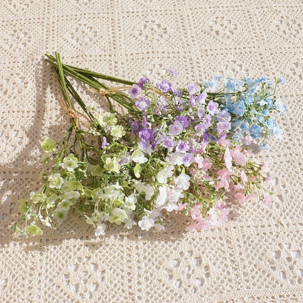 3Pcs Handmade Artificial Gypsophila Branches DIY Fake Flower  Birthday Party Gift