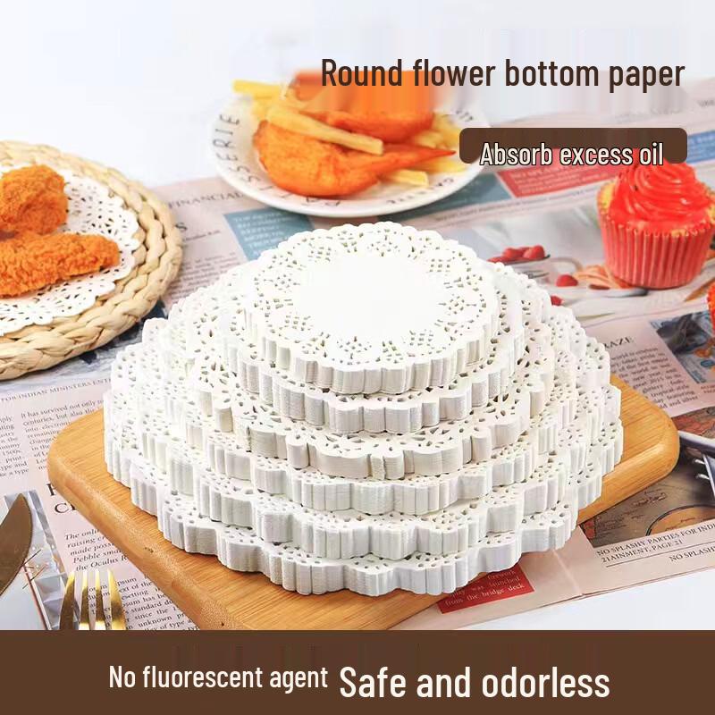 Бумажные подставки под тарелки Zhi Shi Round Lace