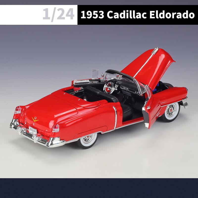 ВЕЛЛИ 1:24 Кадиллак Эльдорадо 1953 Литой Автомобиль из Сплава и Игрушечные Транспортные Средства Модель Автомобиля Миниатюрная Масштабная Модель Автомобиля Игрушки Для Детей