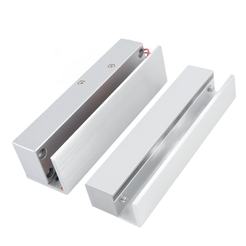 Glass Door Electric Lock Frameless Electronic Drop Bolt Latch DC 12V Left Open Aluminium Alloy