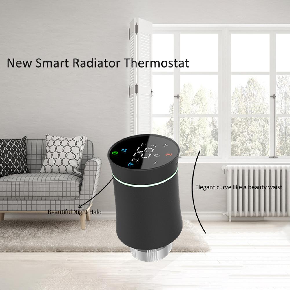 Tuya Zigbee TRV термостатический клапан светодиодный экран дисплея умный дом бытовая температура жизни