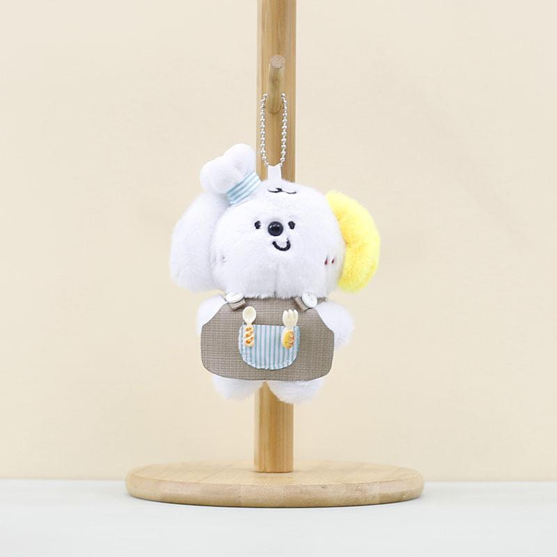 Очаровательный плюшевый брелок-шарм в виде собаки, мягкая набивная игрушка, идеально подходит для аксессуаров для сумки