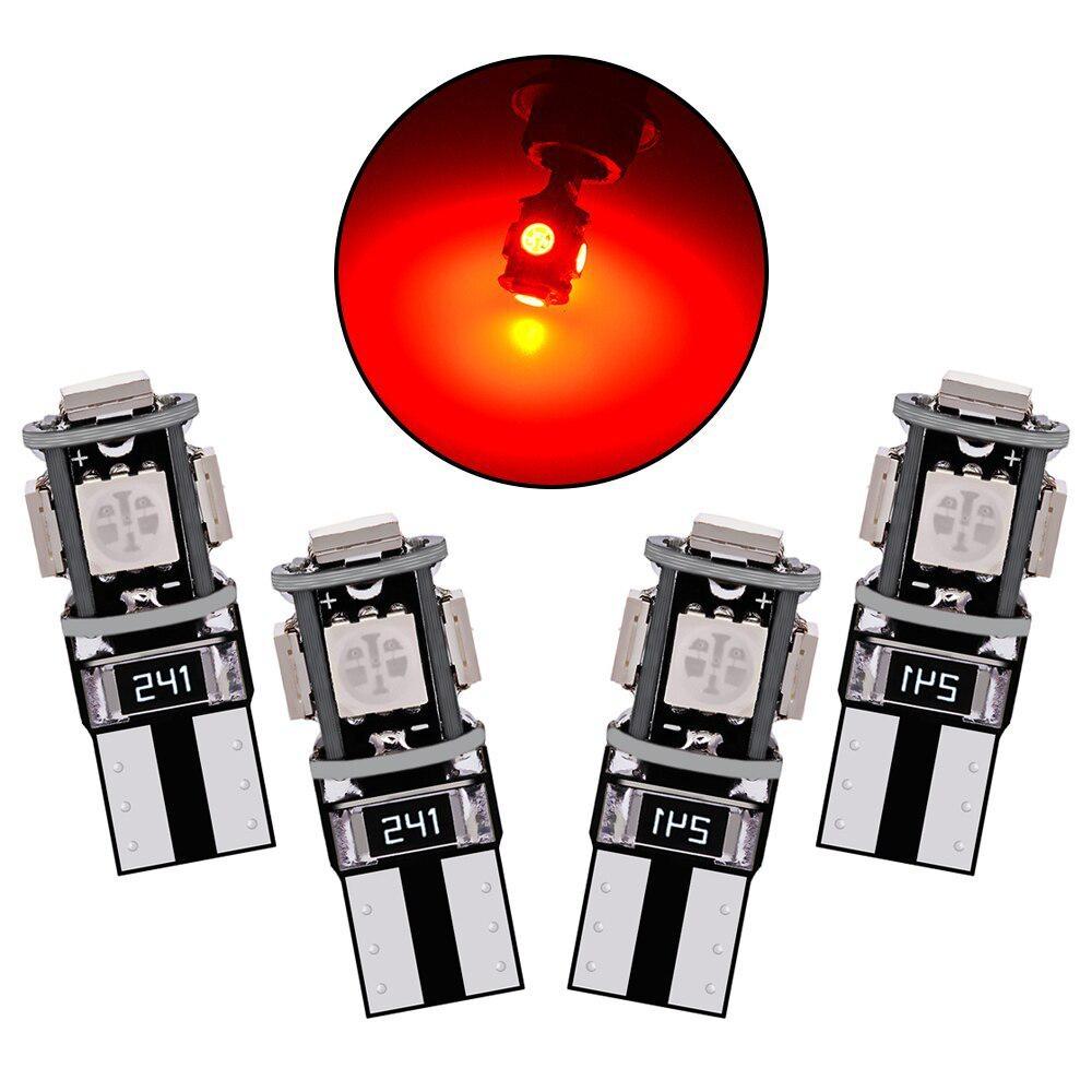 Canbus Белый Синий Красный Желтый Зеленый T10 5smd 5050 Светодиодный Автомобильный Свет W5w 194 241 Лампы с ошибками