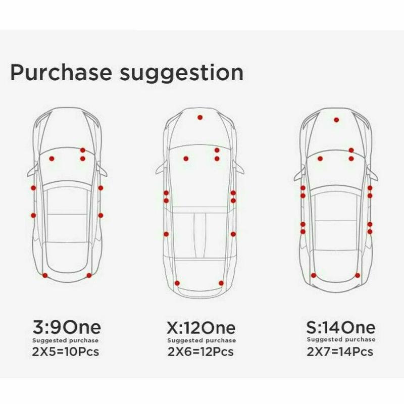 2/4 шт. Для Tesla Model 3 X S Легко подключаемый Замена Светодиодная Лампа Салона Автомобиля Яркие Световые Лампы Комплект Багажника Переднего Багажника Авто Декор
