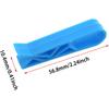16PCS Garbage Can Clip Plastic Non Slip Fixing Clip Simple Clip Holder Blue 56.8x10.4mm Used for Hotel Restaurant Family Kitchen Garbage Bag Clip