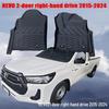 Прочные, экологичные коврики из ТПЭ для Hilux REVO 2-дверный с правым рулем (2015-2024 гг.) - Водонепроницаемый и нескользящий