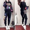 Women Fashion Loose Long Sleeved Tops and Pants 2 Two Piece Set Women's Casual Sweat Suits Spring Autumn Tracksuit
