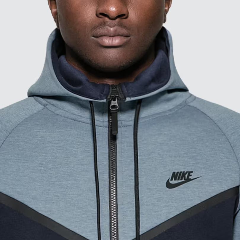 Nike Спортивная куртка-бомбер на молнии с капюшоном, вязаная, мужская, 885905-437