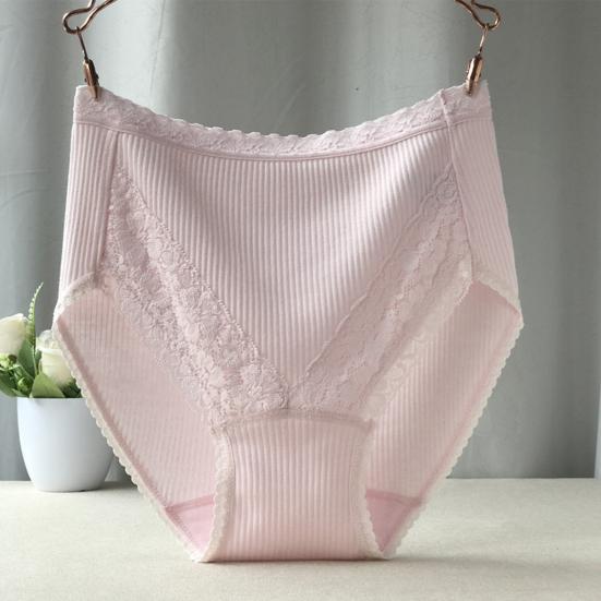Stylish Female Panties Thin Flat Belly Moisture Wicking Solid Color High Waist Women Briefs Inside Wear