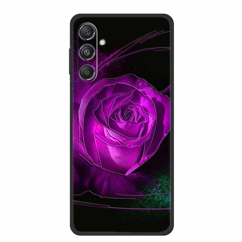 Чехол для Samsung Galaxy A16 5G 3D тиснение Черный Силикон Мягкая Задняя Крышка Чехол Для Samsung C55 M55 M35 A35 M34 A15 A25 S24 FE Чехол