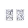 KNOBSPIN D Princess Cut Moissanite Earring s925 Sliver Plated with White Gold Earrings for Women Fine Jewelry