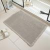 Non-Slip Bathroom Carpet Doormat Floor Mat Thicker Linen Woven Bath Mat  Bathroom
