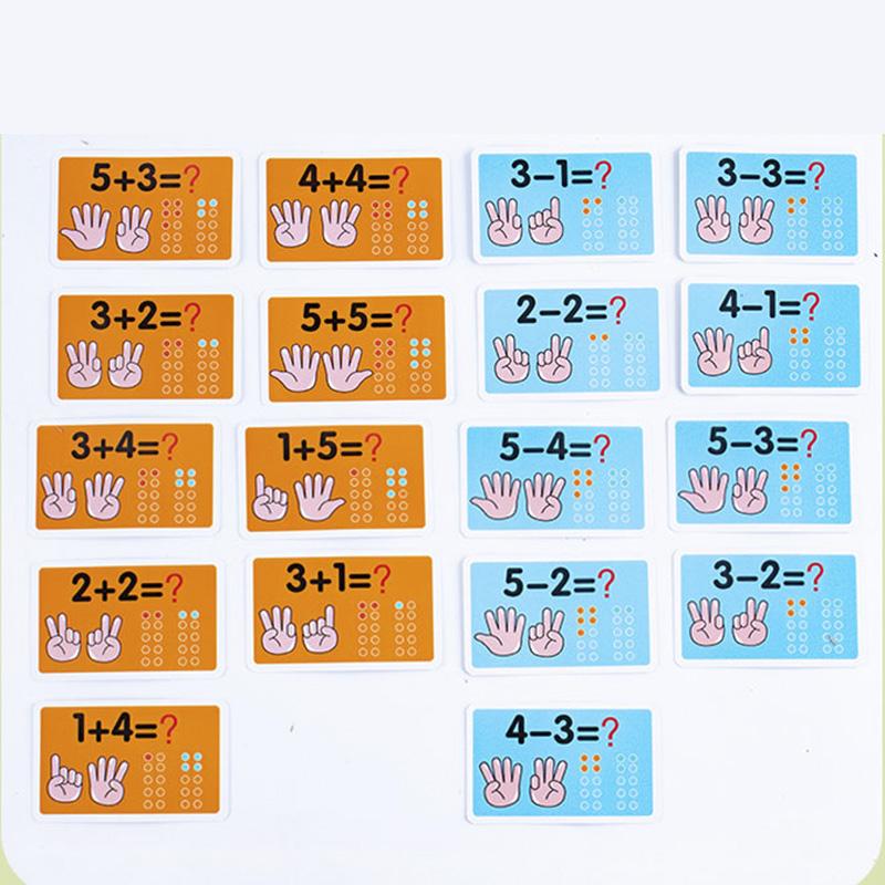 Детские Монтессори Деревянные Пальчиковые Цифры Счетная Палочка Ладонь Математическая Игрушка Дети Счет Развивающие Игрушки Малыши Интеллектуальная Игра