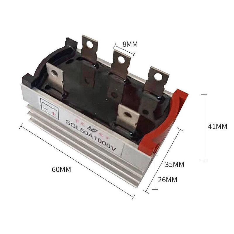 Hot sale SQL 1000V High Current Three Phase Rectifier Bridge 10A 20A 35A 50A Diode Module