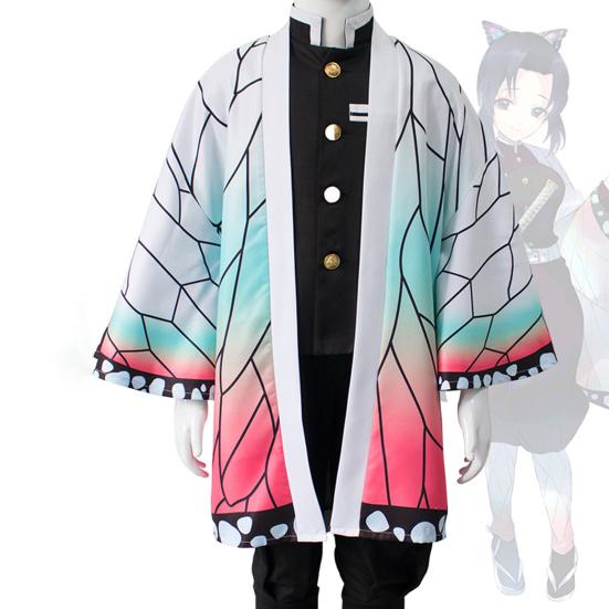 Костюм Demon Slayer с цифровым принтом, косплей, японское аниме, свободное кимоно, накидка для детей