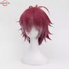 Anime Sakamaki Ayato Dark Red mix Short Cosplay Wig Heat Resistant Synthetic Hair Wigs + Wig Cap