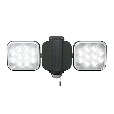 Musashi RITEX Free-Arm LED Sensor Light (12W X 2) [Outlet Type] Rainproof LED-AC2024