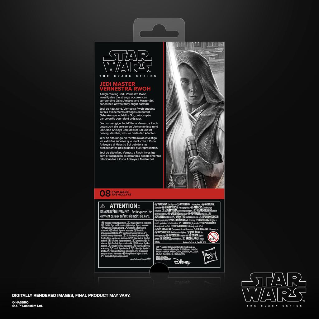 Hasbro Star Wars Black Series Jedi Master Vernestra Law, Acolyte, 15cm Collectible Action Figure G1548, Authentic