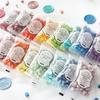 100Pcs/Bag Wax Particles Delicate Fire Lacquer Seal Color Random Colour Macaron Color Bagged Sealing Wax Octagonal Shape