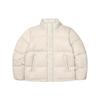 Fila FW23 Нарукавная бирка Однотонная Молния Воротник-стойка Длинный рукав Пуховик Верхняя одежда унисекс Белый FS2DJF4101X-SAD