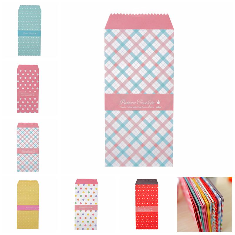 5Pcs/1Pack Colorful Envelope Small Gift Craft Envelopes For Letter Invitations