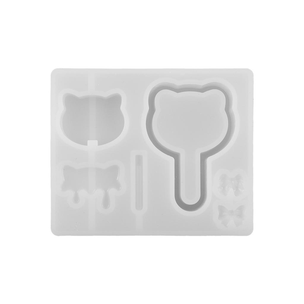 Милая форма для леденца с зыбучим песком, форма для кулона ручной работы, силиконовая форма для литья смолы, для DIY брелока, ювелирных изделий, антипригарная