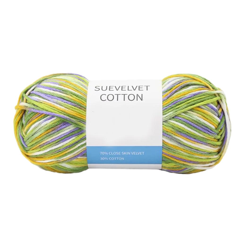 Crochet Yarn Knitting Cotton Yarn for DIY Hats Sweater Scarf Handcrafts Yarn Gradient Color Yarn for Crocheting Knitting