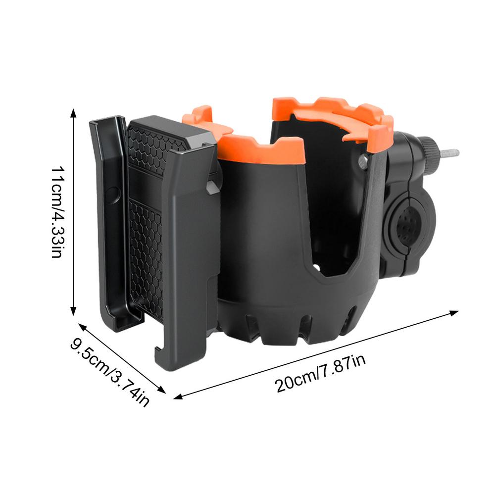 Motorcycle Bottle Holder Phone Mount Water Bottle Holder Cell Phone Holder Bike Cup Holder 2 In 1 Handlebar & Frame Drink Holder