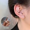 S925 Silver-plated Earrings Sparkle, Exquisite and Fashionable Zircon Earrings Minimalist Style Ear Piercing Ear Bone Studs Set with Diamond Earrings